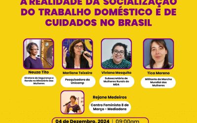 SOF convida: Webinário “A Realidade da Socialização do Trabalho Doméstico e de Cuidados no Brasil”